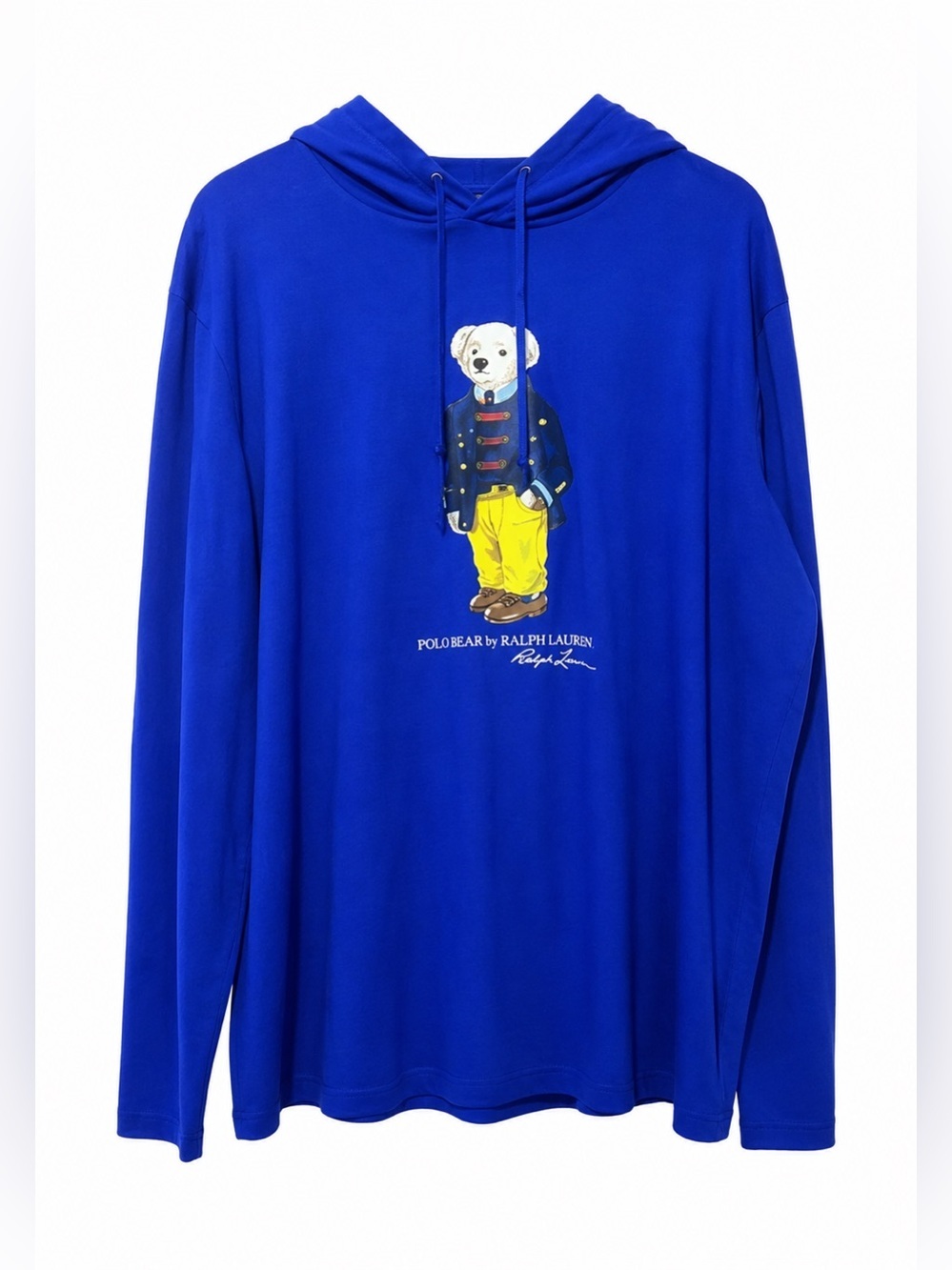 Ralph Lauren Royal Blue Polo Bear Hoodie Shirt